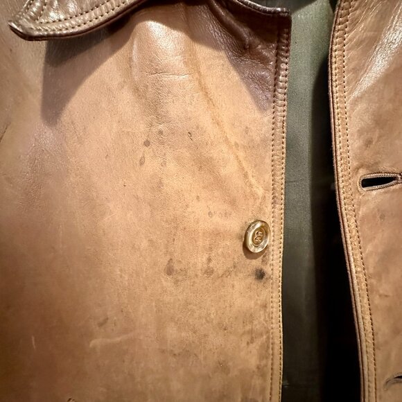 vintage zero king leather jacket from 1970's - size 44 - Picture 9 of 9